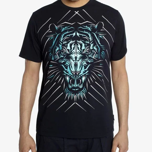 Sean John Shirts Sean John Mens Tiger Roar Tshirts In Night